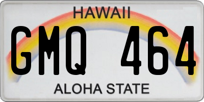 HI license plate GMQ464