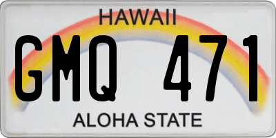 HI license plate GMQ471