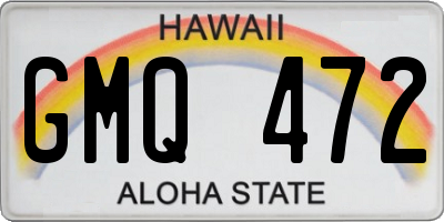 HI license plate GMQ472
