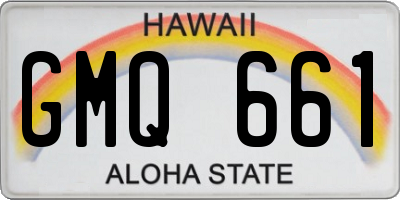 HI license plate GMQ661