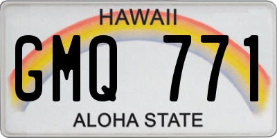 HI license plate GMQ771