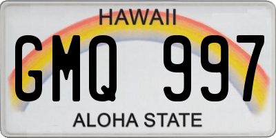 HI license plate GMQ997
