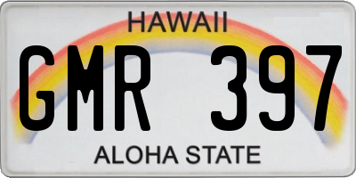 HI license plate GMR397