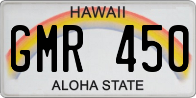 HI license plate GMR450