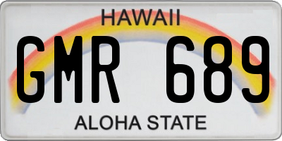 HI license plate GMR689