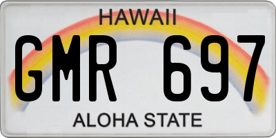 HI license plate GMR697