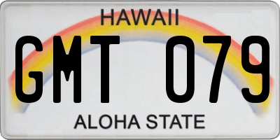 HI license plate GMT079
