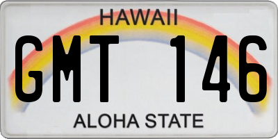HI license plate GMT146