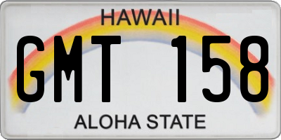 HI license plate GMT158