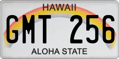 HI license plate GMT256