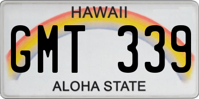 HI license plate GMT339
