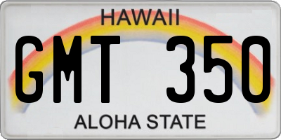 HI license plate GMT350