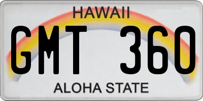 HI license plate GMT360