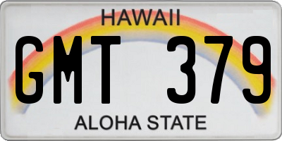 HI license plate GMT379