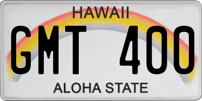 HI license plate GMT400