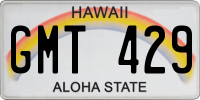 HI license plate GMT429