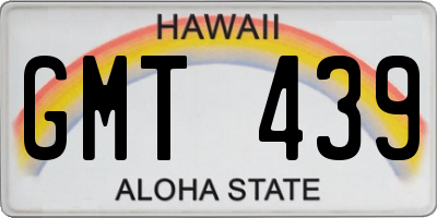 HI license plate GMT439