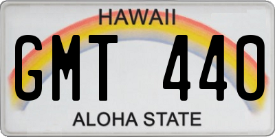 HI license plate GMT440