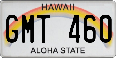 HI license plate GMT460