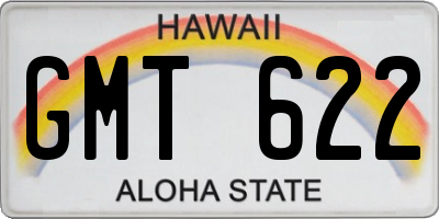 HI license plate GMT622