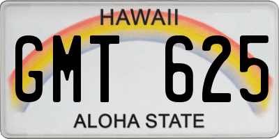 HI license plate GMT625