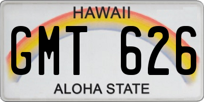 HI license plate GMT626