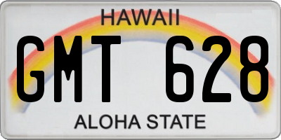HI license plate GMT628