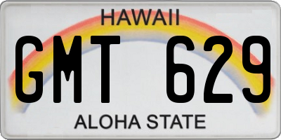 HI license plate GMT629