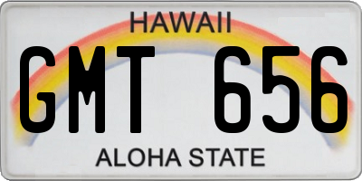 HI license plate GMT656