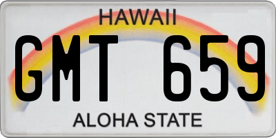 HI license plate GMT659