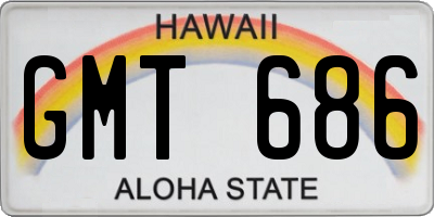 HI license plate GMT686
