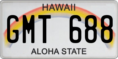 HI license plate GMT688
