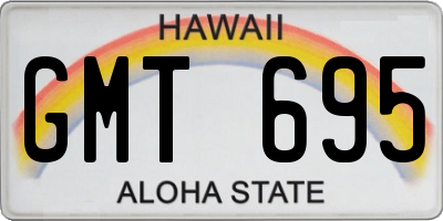 HI license plate GMT695