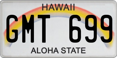 HI license plate GMT699