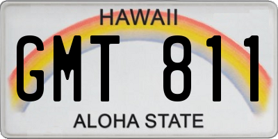 HI license plate GMT811