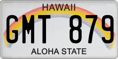 HI license plate GMT879
