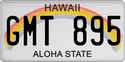 HI license plate GMT895