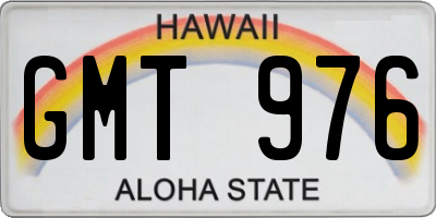 HI license plate GMT976