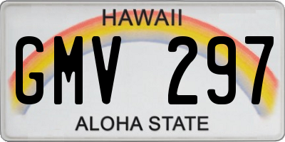 HI license plate GMV297