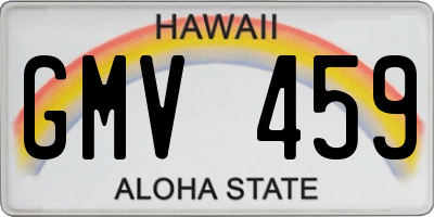 HI license plate GMV459