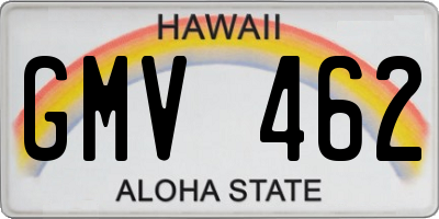 HI license plate GMV462