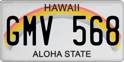 HI license plate GMV568