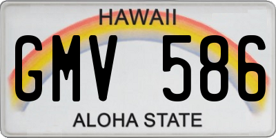 HI license plate GMV586