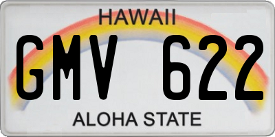 HI license plate GMV622