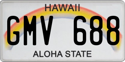 HI license plate GMV688