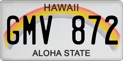 HI license plate GMV872