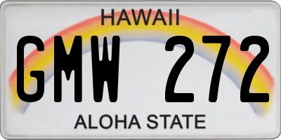 HI license plate GMW272