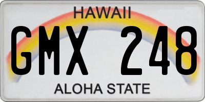 HI license plate GMX248