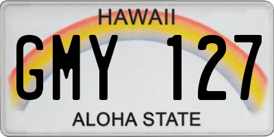 HI license plate GMY127