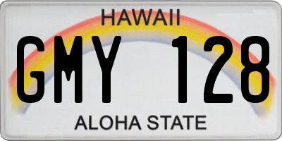HI license plate GMY128